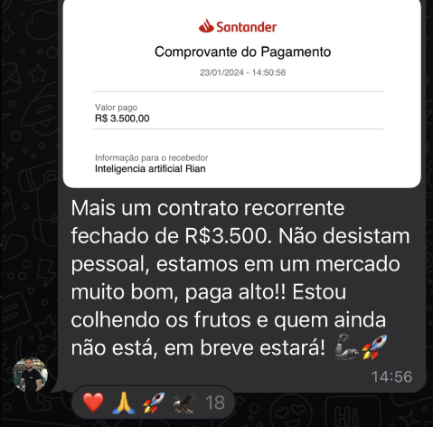 Depoimento de aluno - R$3.500